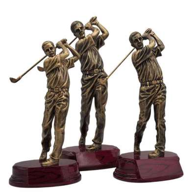 Golf Swing Trophy | Engraved Male Golfer Award - 9.75", 10.75" or 12.5" Tall Profile Picture