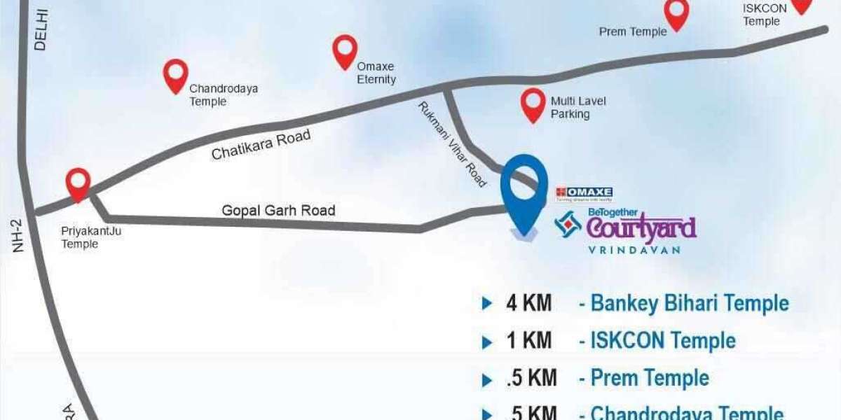 Prime Location of Omaxe Courtyard and Omaxe Mall Rukmani Vihar Vrindavan